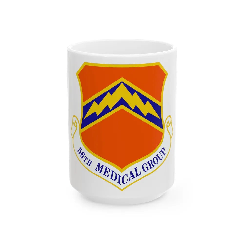 56th Medical Group (U.S. Air Force) White Coffee Mug-15oz-Go Mug Yourself