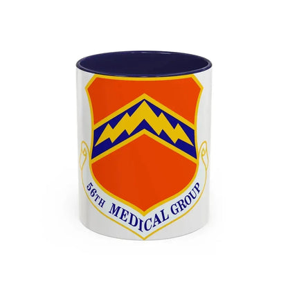 56th Medical Group (U.S. Air Force) Accent Coffee Mug 11oz Navy - Go Mug Yourself