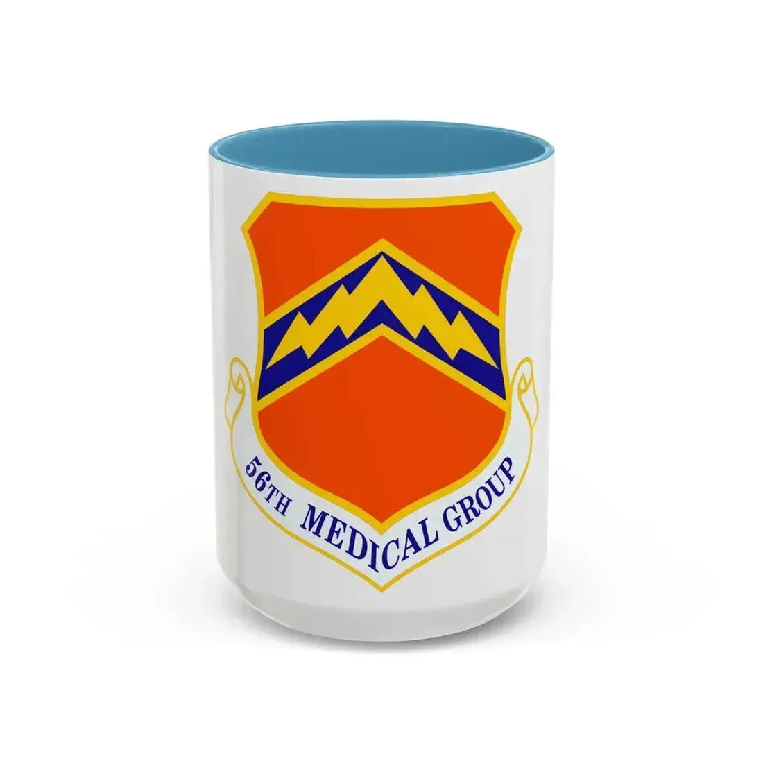 56th Medical Group (U.S. Air Force) Accent Coffee Mug 15oz Light Blue - Go Mug Yourself