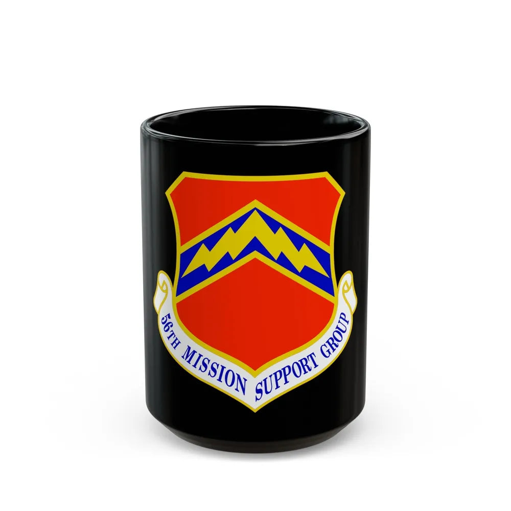 56th Mission Support Group (U.S. Air Force) Black Coffee Mug-15oz-Go Mug Yourself