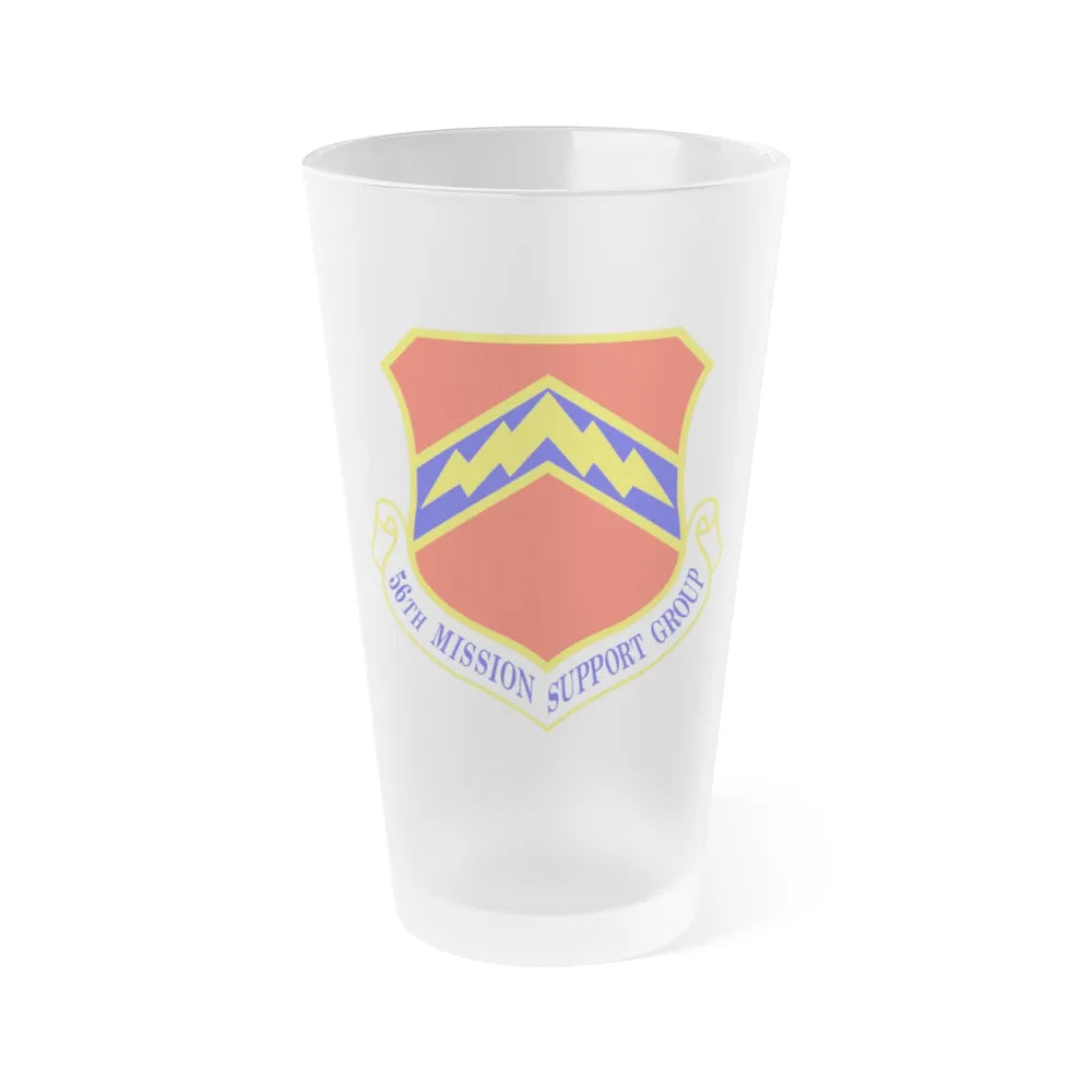 56th Mission Support Group (U.S. Air Force) Frosted Pint Glass 16oz-16oz-Frosted-Go Mug Yourself