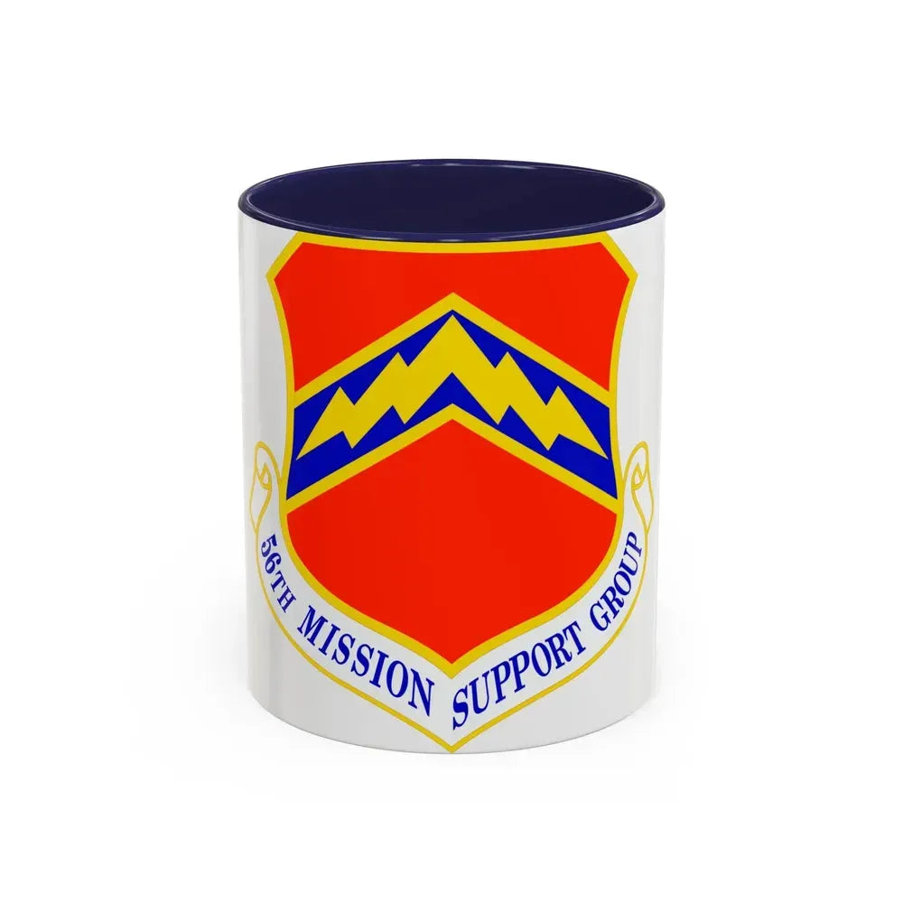56th Mission Support Group (U.S. Air Force) Accent Coffee Mug 11oz Navy - Go Mug Yourself