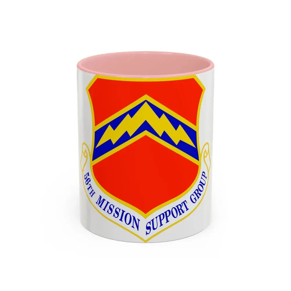 56th Mission Support Group (U.S. Air Force) Accent Coffee Mug 11oz Pink - Go Mug Yourself
