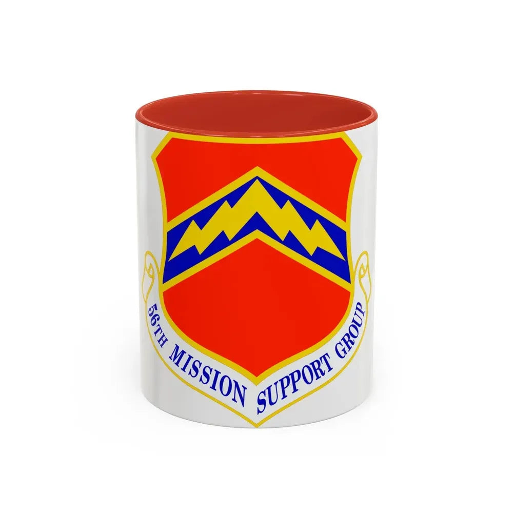 56th Mission Support Group (U.S. Air Force) Accent Coffee Mug 11oz Red - Go Mug Yourself