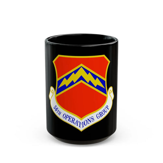 56th Operations Group (U.S. Air Force) Black Coffee Mug-15oz-Go Mug Yourself