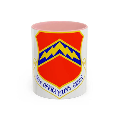 56th Operations Group (U.S. Air Force) Accent Coffee Mug 11oz Pink - Go Mug Yourself