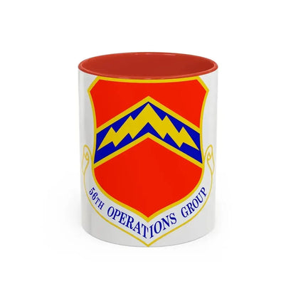 56th Operations Group (U.S. Air Force) Accent Coffee Mug 11oz Red - Go Mug Yourself