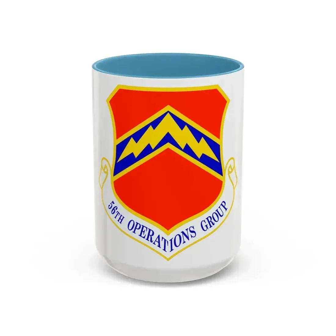 56th Operations Group (U.S. Air Force) Accent Coffee Mug 15oz Light Blue - Go Mug Yourself