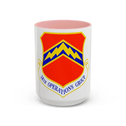 56th Operations Group (U.S. Air Force) Accent Coffee Mug 15oz Pink - Go Mug Yourself