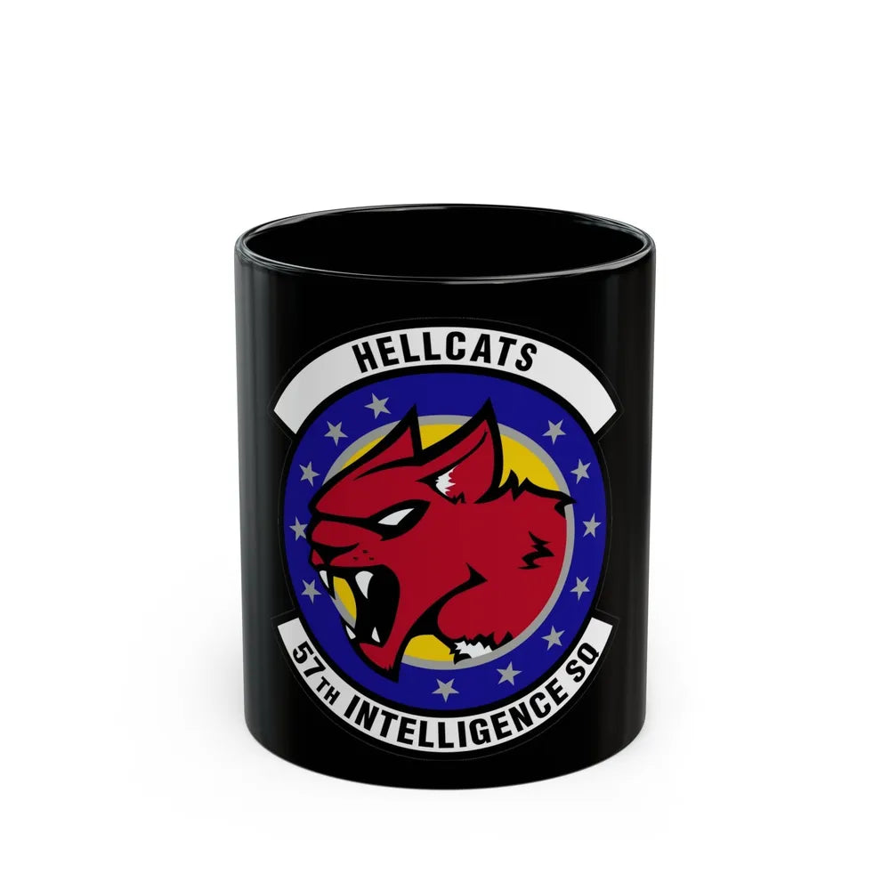 57 Intelligence Squadron ACC (U.S. Air Force) Black Coffee Mug-11oz-Go Mug Yourself