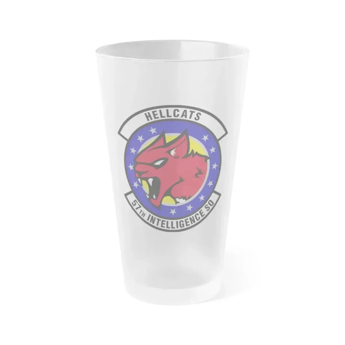 57 Intelligence Squadron ACC (U.S. Air Force) Frosted Pint Glass 16oz 16oz Frosted - Go Mug Yourself