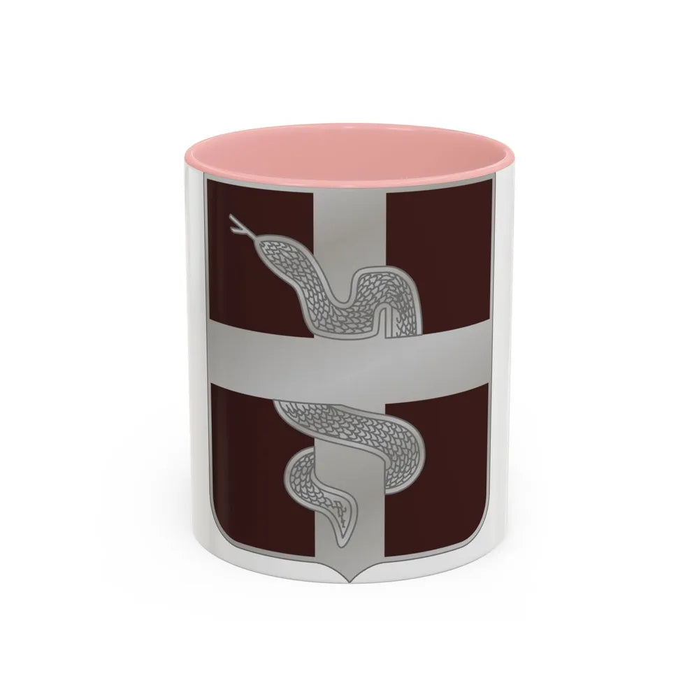 57 Medical Battalion (U.S. Army) Accent Coffee Mug-11oz-Pink-Go Mug Yourself