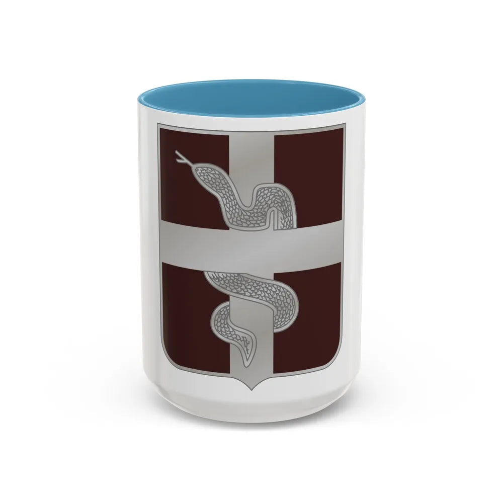 57 Medical Battalion (U.S. Army) Accent Coffee Mug-15oz-Light Blue-Go Mug Yourself