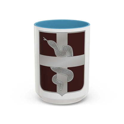 57 Medical Battalion (U.S. Army) Accent Coffee Mug-15oz-Light Blue-Go Mug Yourself