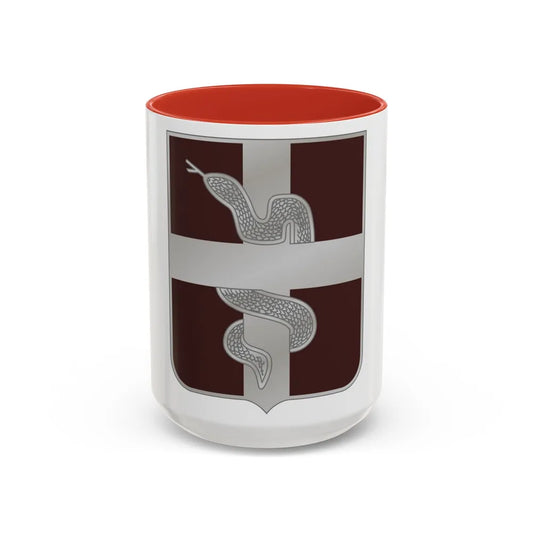 57 Medical Battalion (U.S. Army) Accent Coffee Mug-15oz-Pink-Go Mug Yourself