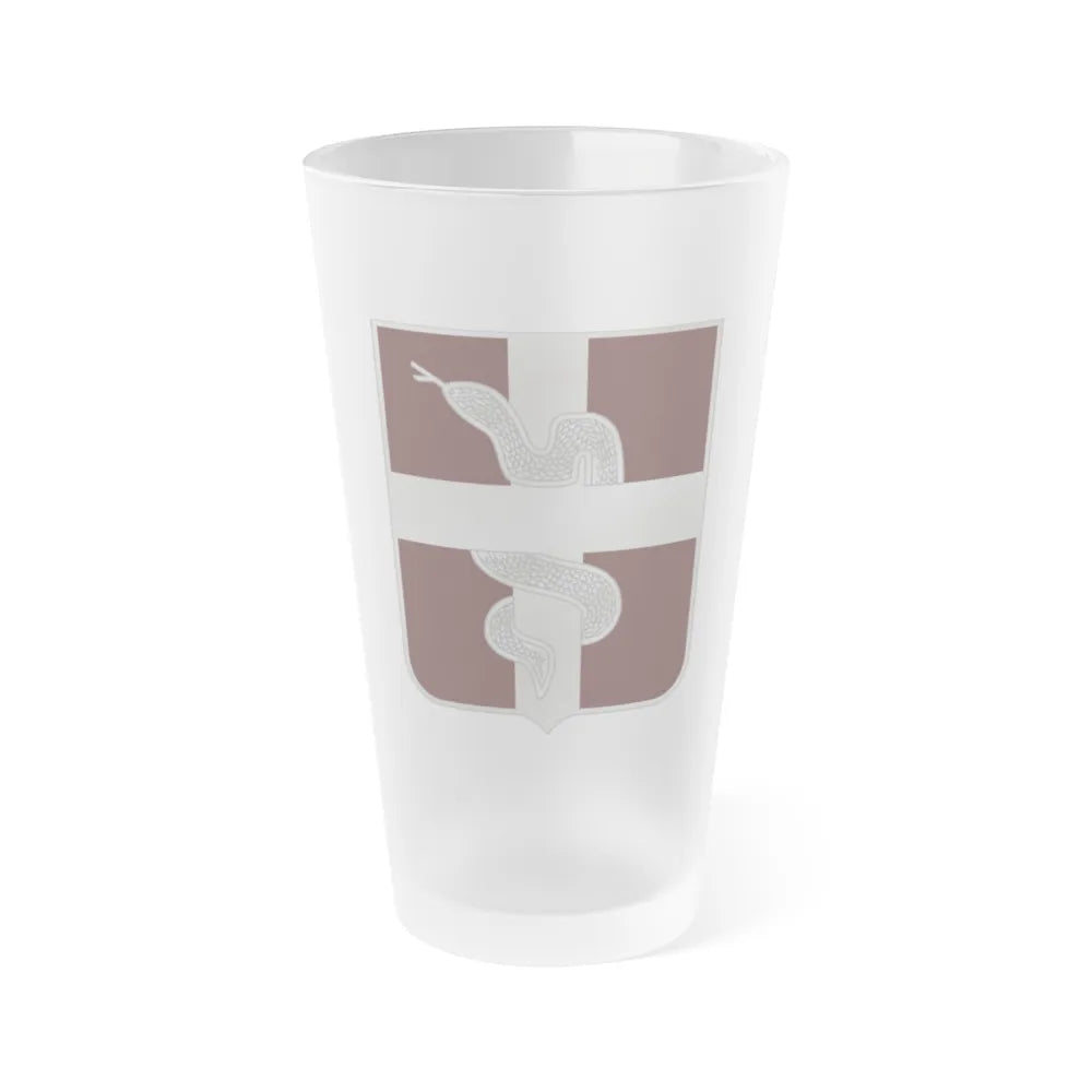 57 Medical Battalion (U.S. Army) Frosted Pint Glass 16oz-Go Mug Yourself