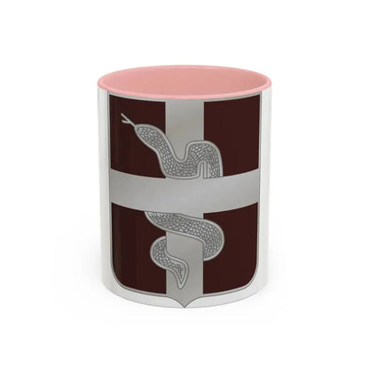57 Medical Battalion (U.S. Army) Accent Coffee Mug 11oz Pink - Go Mug Yourself