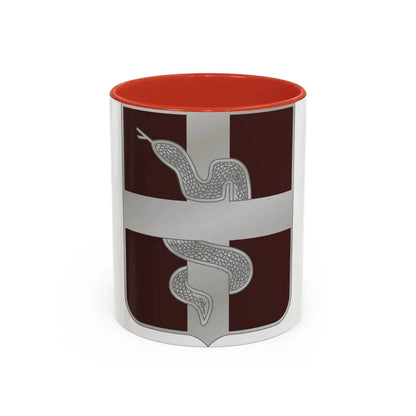 57 Medical Battalion (U.S. Army) Accent Coffee Mug 11oz Red - Go Mug Yourself