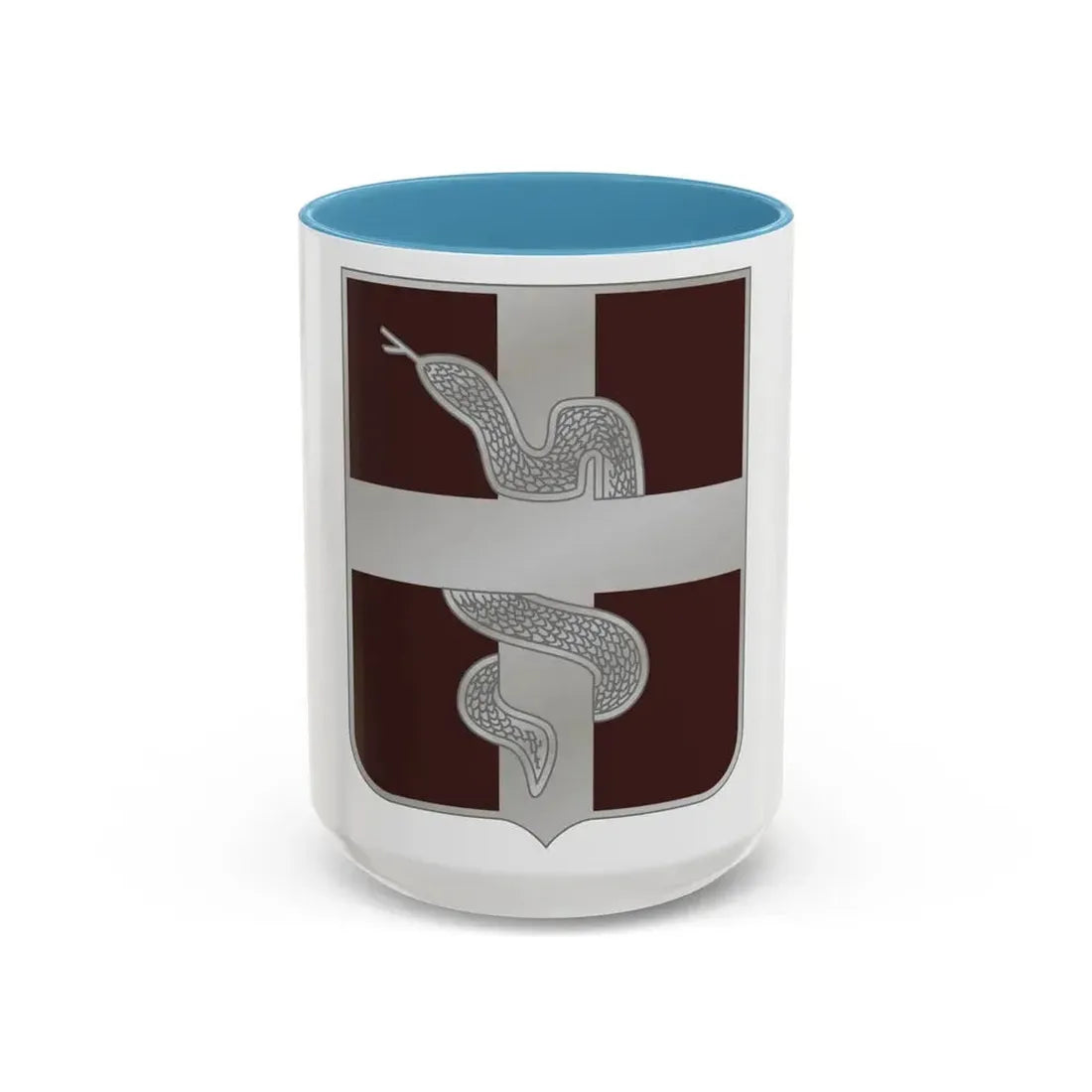 57 Medical Battalion (U.S. Army) Accent Coffee Mug 15oz Light Blue - Go Mug Yourself
