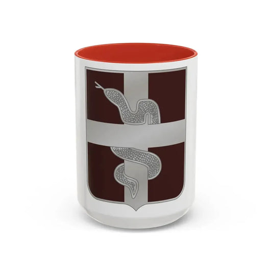 57 Medical Battalion (U.S. Army) Accent Coffee Mug 15oz Pink - Go Mug Yourself