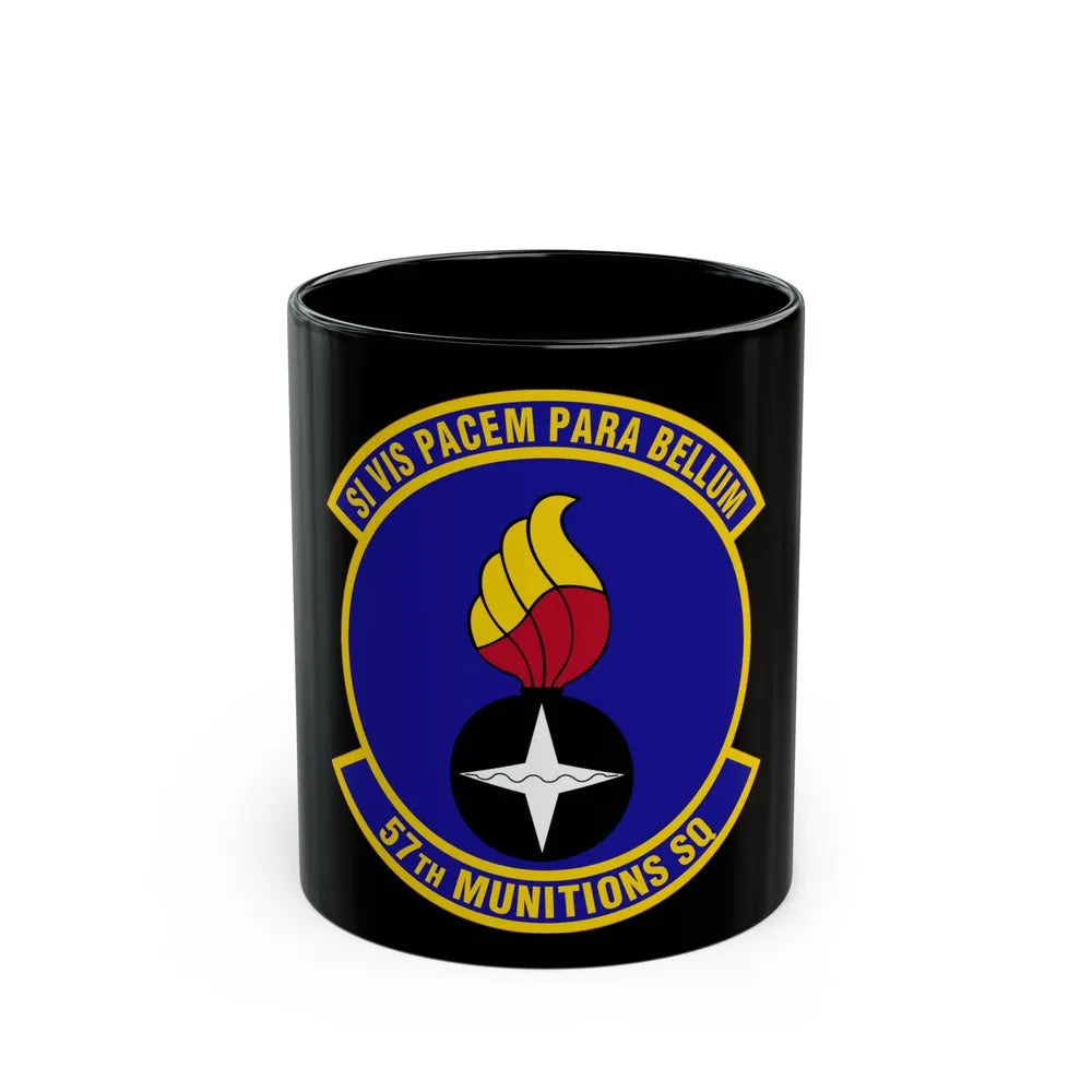 57 Munitions Sq ACC (U.S. Air Force) Black Coffee Mug-11oz-Go Mug Yourself