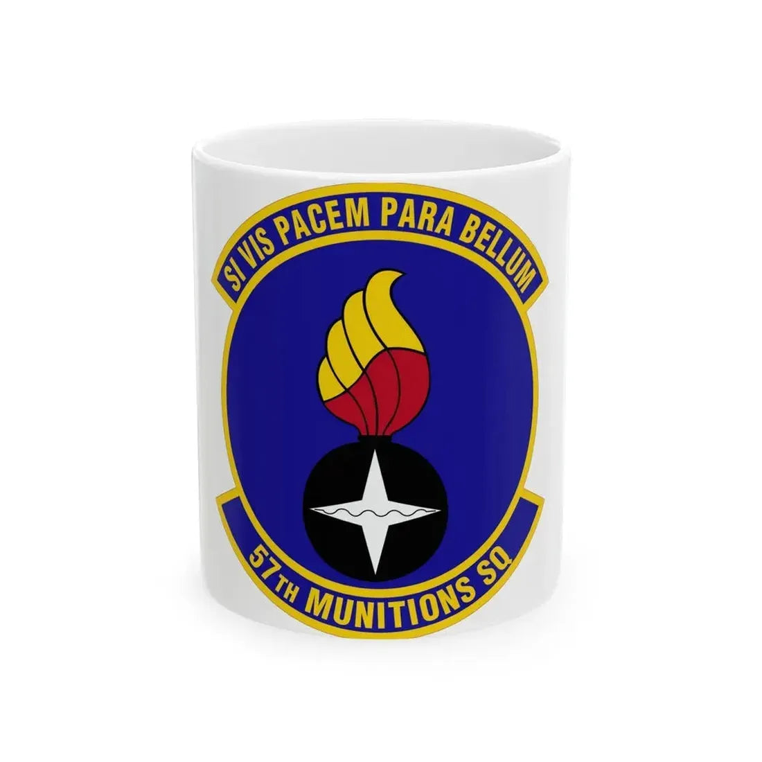 57 Munitions Sq ACC (U.S. Air Force) White Coffee Mug 11oz - Go Mug Yourself
