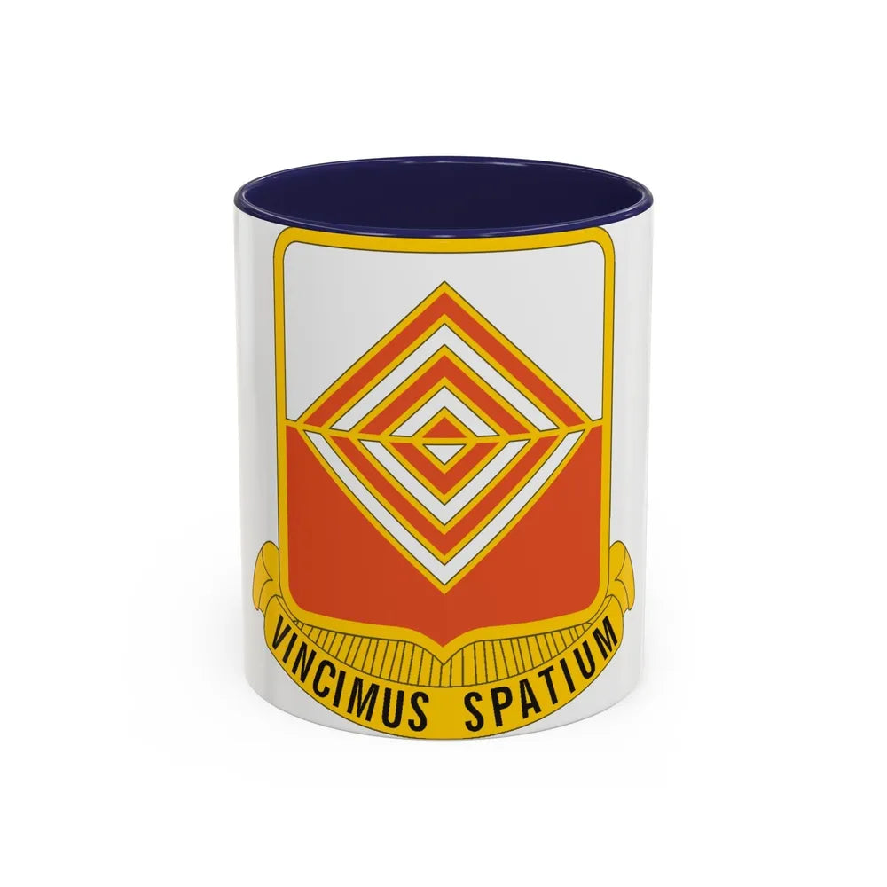 57 Signal Battalion (U.S. Army) Accent Coffee Mug-11oz-Navy-Go Mug Yourself