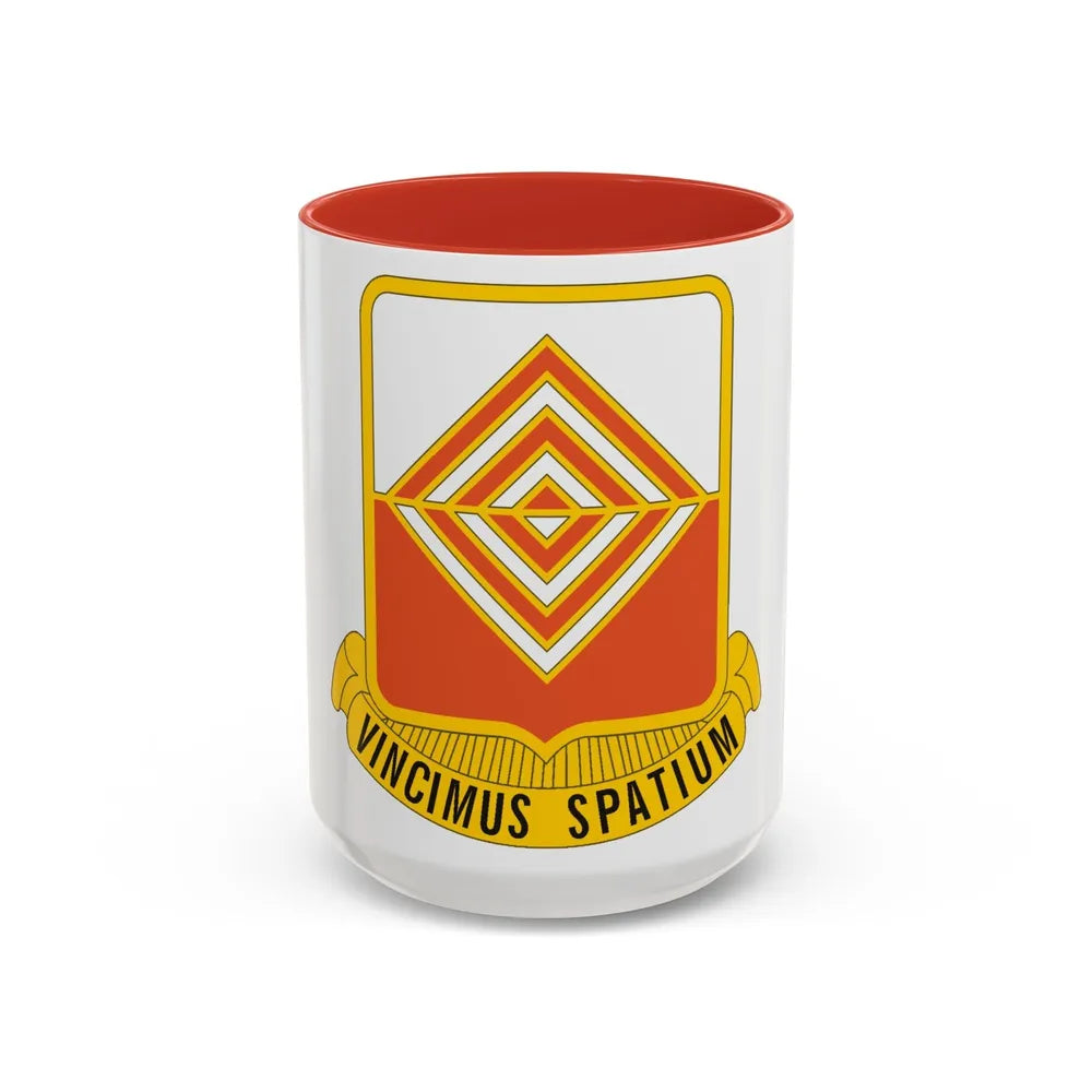 57 Signal Battalion (U.S. Army) Accent Coffee Mug-15oz-Red-Go Mug Yourself