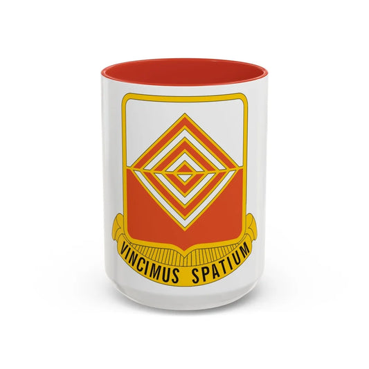 57 Signal Battalion (U.S. Army) Accent Coffee Mug-15oz-Red-Go Mug Yourself