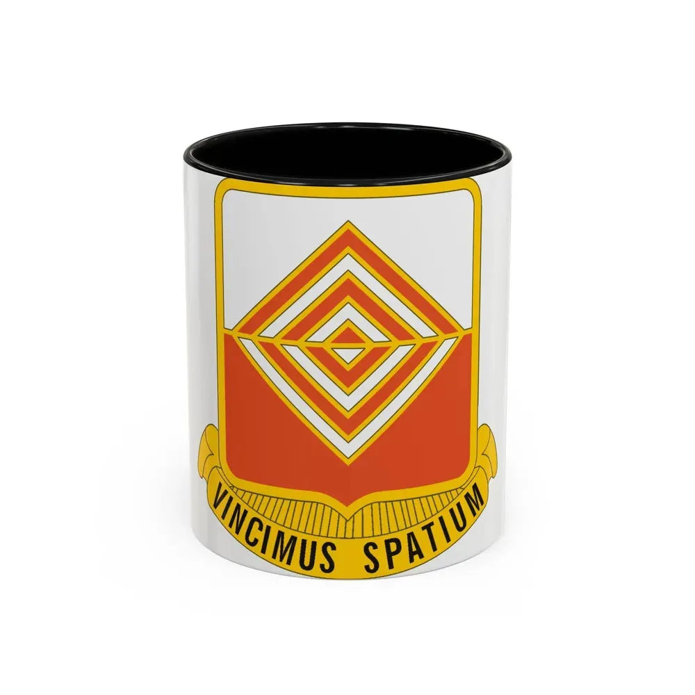 57 Signal Battalion (U.S. Army) Accent Coffee Mug 11oz Black - Go Mug Yourself