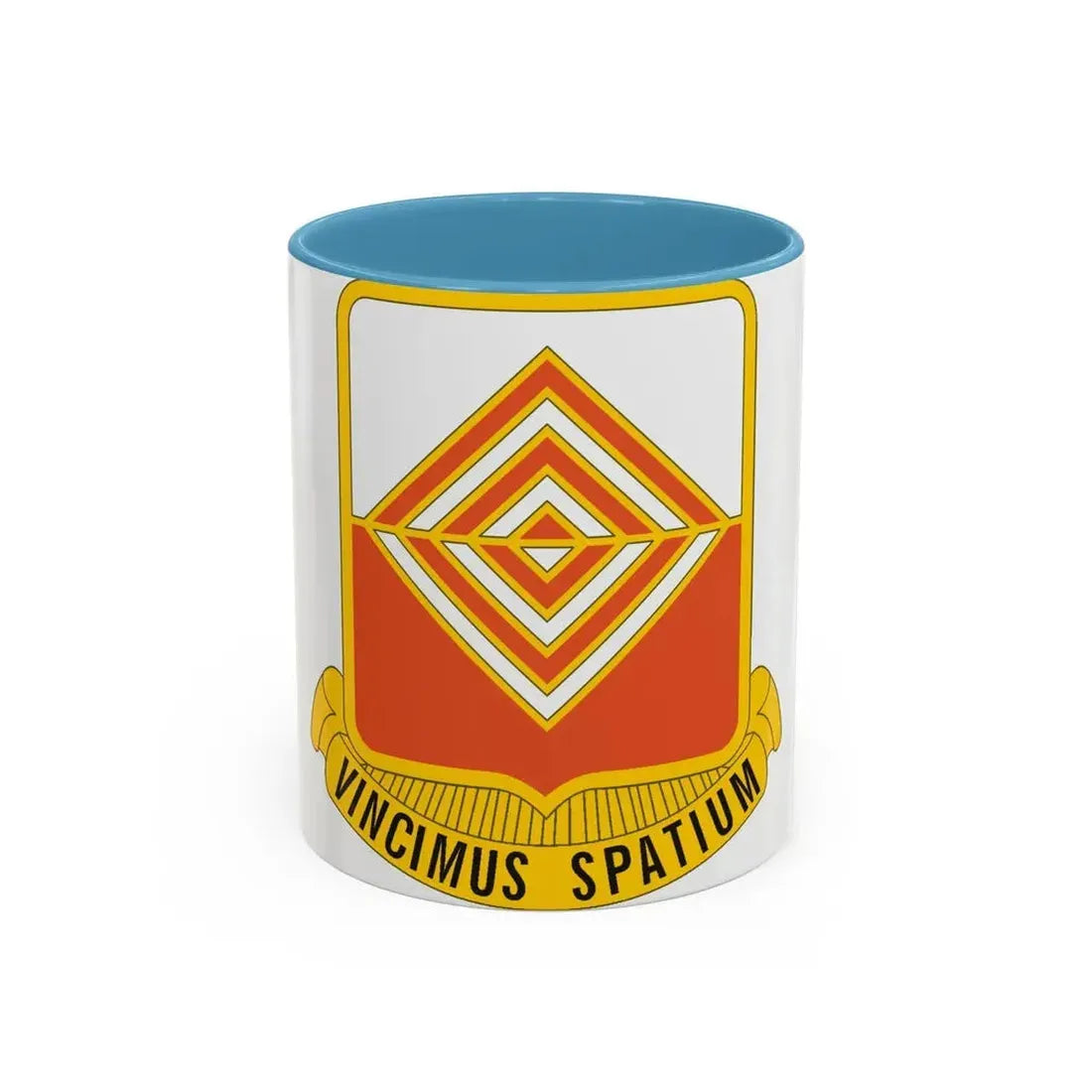 57 Signal Battalion (U.S. Army) Accent Coffee Mug 11oz Light Blue - Go Mug Yourself