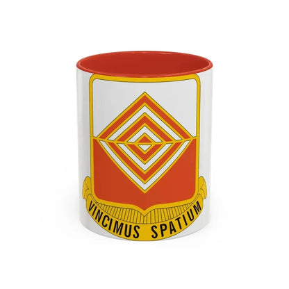 57 Signal Battalion (U.S. Army) Accent Coffee Mug 11oz Red - Go Mug Yourself
