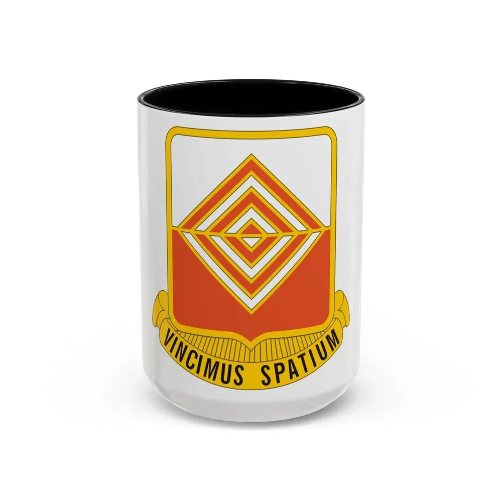 57 Signal Battalion (U.S. Army) Accent Coffee Mug 15oz Black - Go Mug Yourself