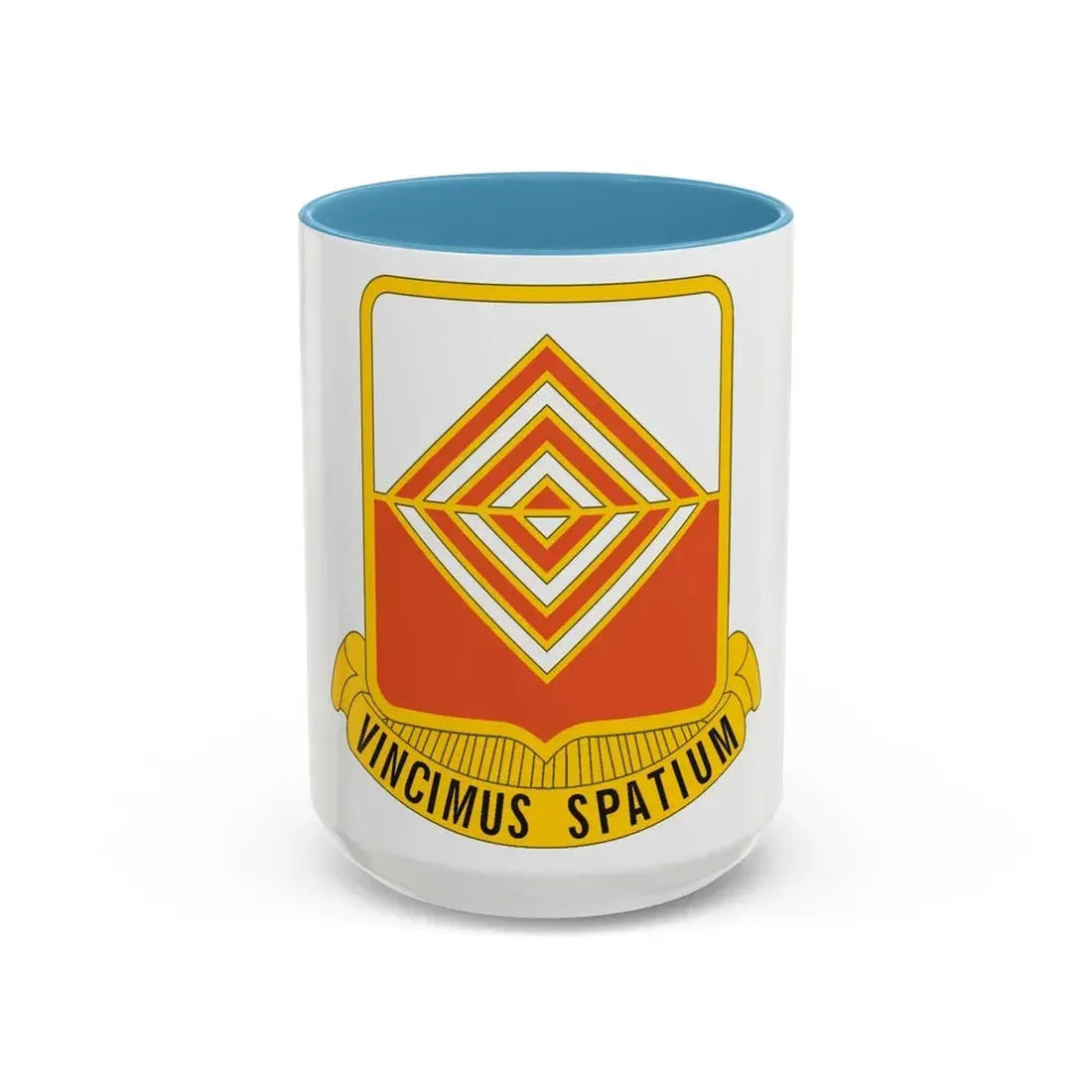 57 Signal Battalion (U.S. Army) Accent Coffee Mug 15oz Light Blue - Go Mug Yourself