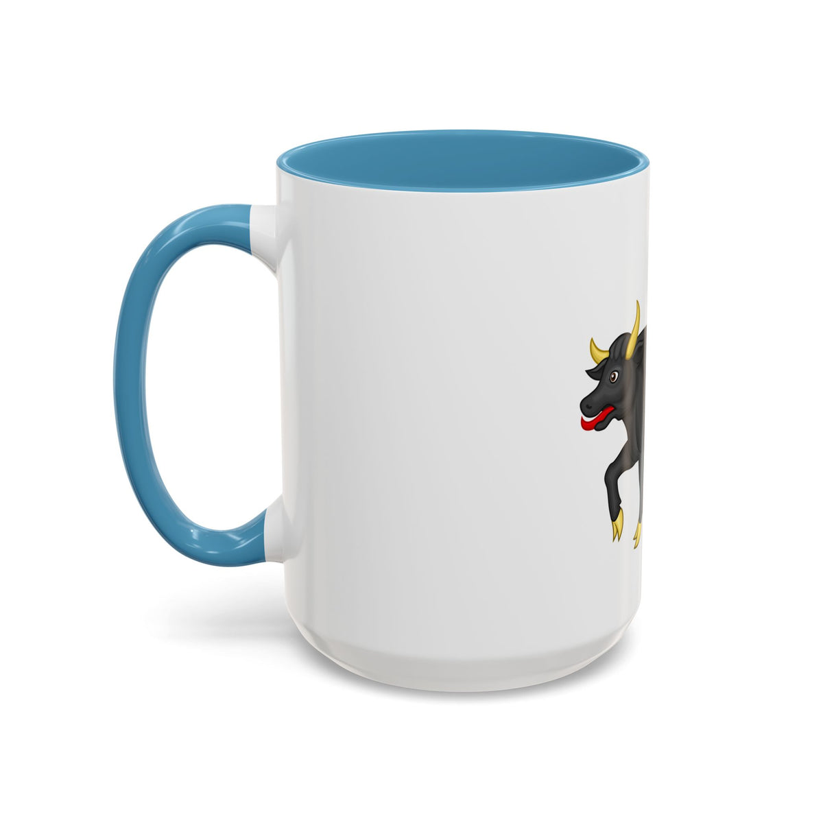 Black Bull of Clarence Badge of Edward IV - Accent Coffee Mug