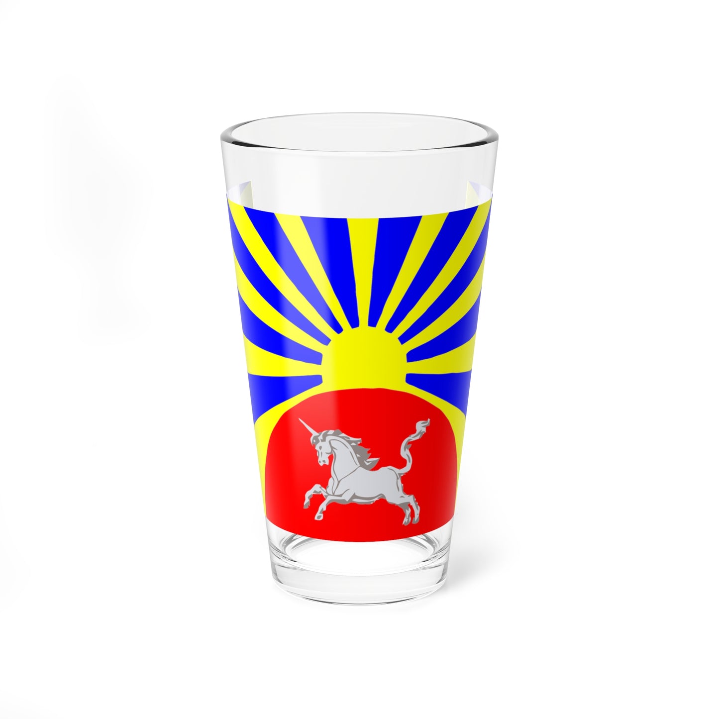 Flag Agalatovo Leningrad oblast (Russia) Pint Glass 16oz