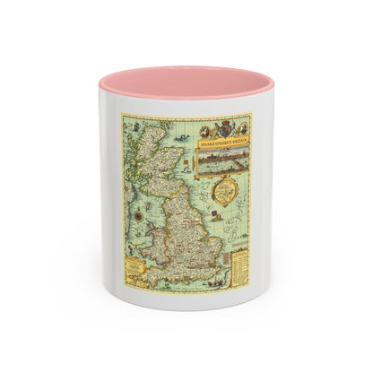 Great Britain - Shakespeare's (1964) (Map) Accent Coffee Mug