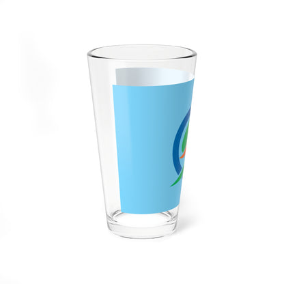 Flag of Shika Ishikawa (Japan) Pint Glass 16oz