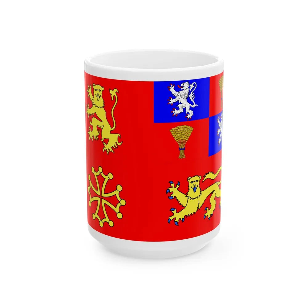 Flag of Tarn et Garonne France - White Coffee Mug-15oz-Go Mug Yourself