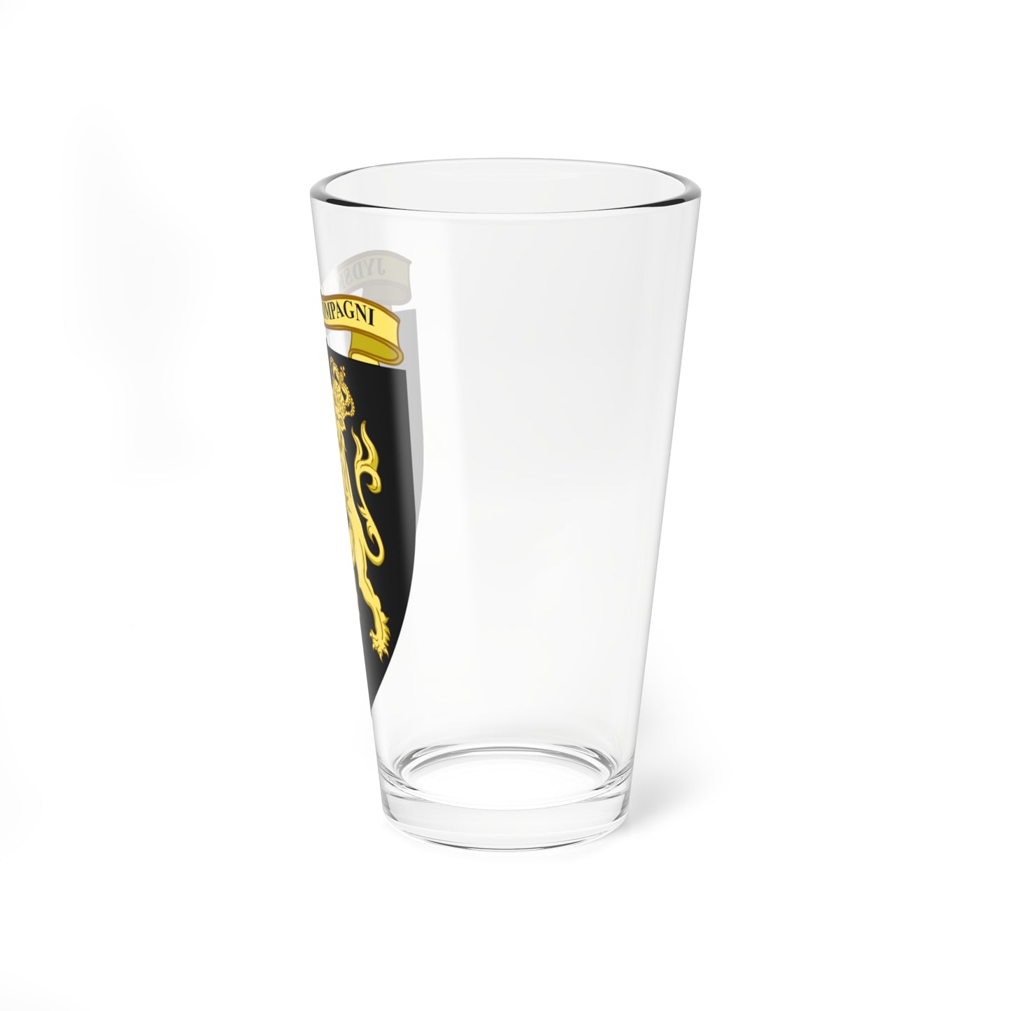 Emblem for the 4-V-JDR (Denmark) (Coat of Arms) Pint Glass 16oz