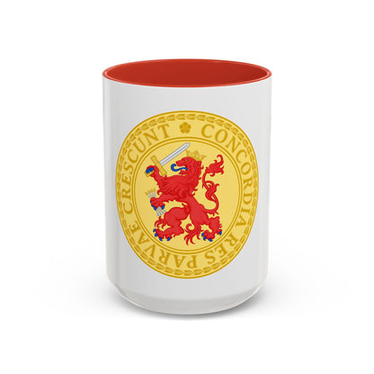 Great Seal of the Batavian Republic (1802) - Accent Coffee Mug