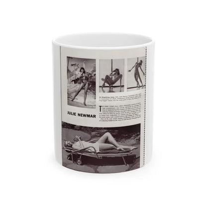 Julie Newmar #295 (Vintage Female Icon) White Coffee Mug-11oz-Go Mug Yourself