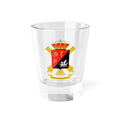 Escudo del Regimiento de Artillería de Campaña número 16 (Spain) (Coat of Arms) Shot Glass 1.5oz