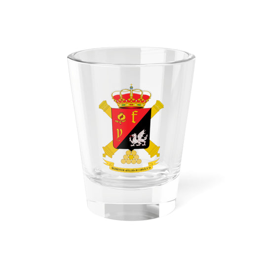 Escudo del Regimiento de Artillería de Campaña número 16 (Spain) (Coat of Arms) Shot Glass 1.5oz