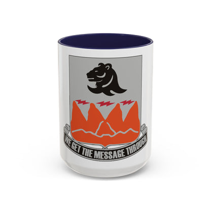 4 Signal Battalion (U.S. Army) Accent Coffee Mug