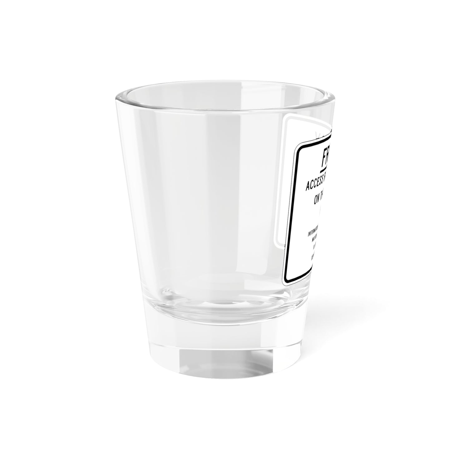 MUTCD-CA S3-1 (California) (Road Sign) Shot Glass 1.5oz
