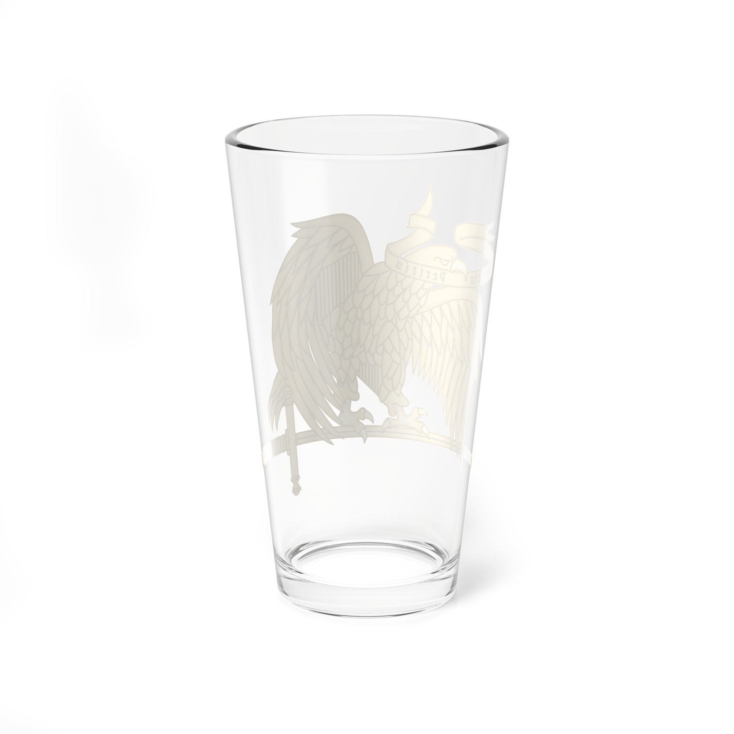 Emblem of the Spanish Army Specialists Corps (Spain) (Coat of Arms) Pint Glass 16oz