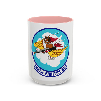 301st Fighter Squadron AETC Emblem (U.S. Air Force) Accent Coffee Mug