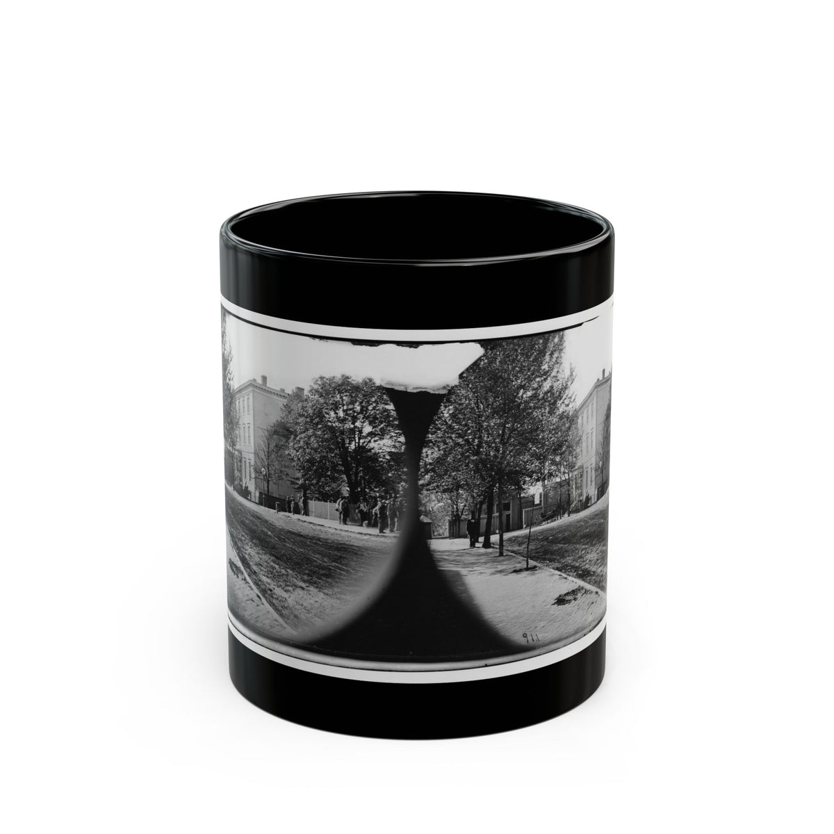 Richmond, Va. Residence Of Jefferson Davis (1201 East Clay Street) (U.S. Civil War) Black Coffee Mug