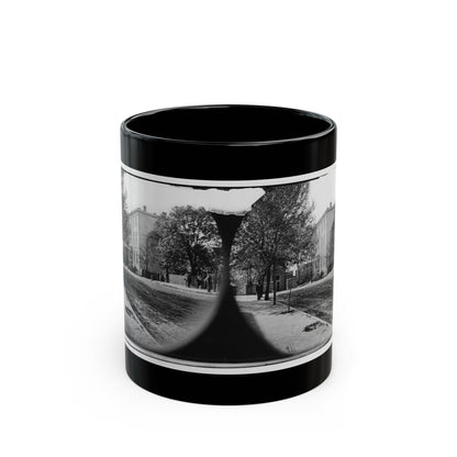Richmond, Va. Residence Of Jefferson Davis (1201 East Clay Street) (U.S. Civil War) Black Coffee Mug